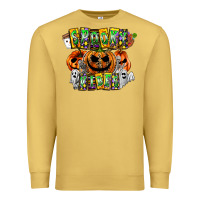 Antique Gold Spooky Vibes Premium Sweatshirt - CowhideDigitalArt