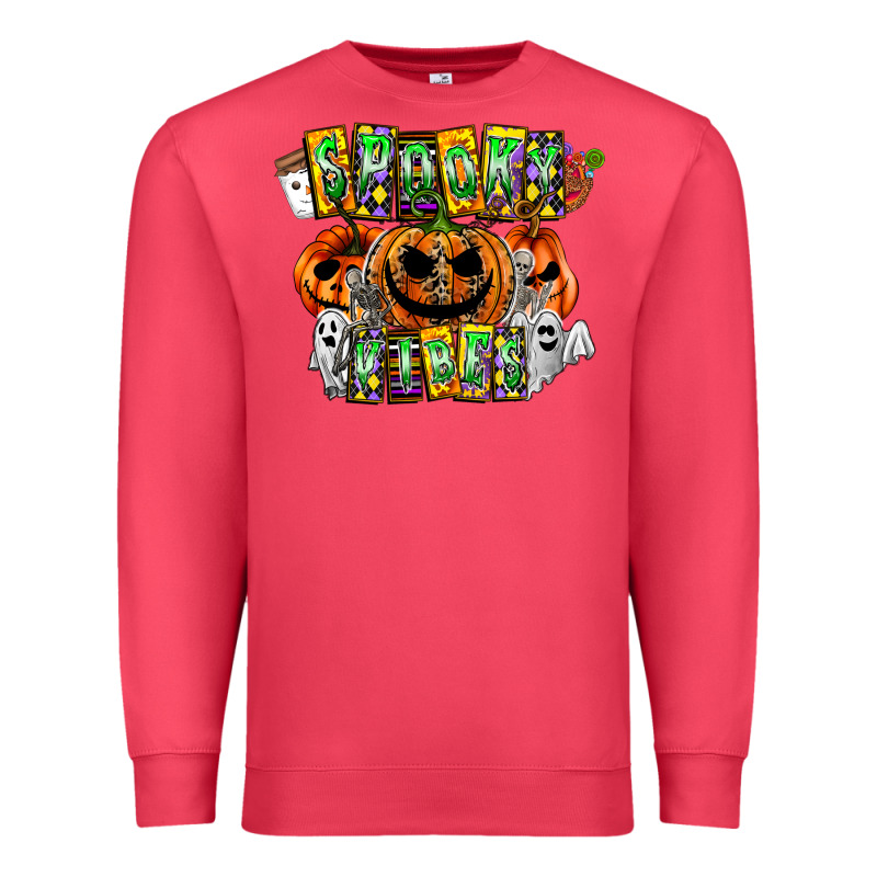 Spooky Vibes Premium Sweatshirt by CowhideDigitalArt | Teevron