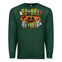 Sports Green Spooky Vibes Premium Sweatshirt - CowhideDigitalArt