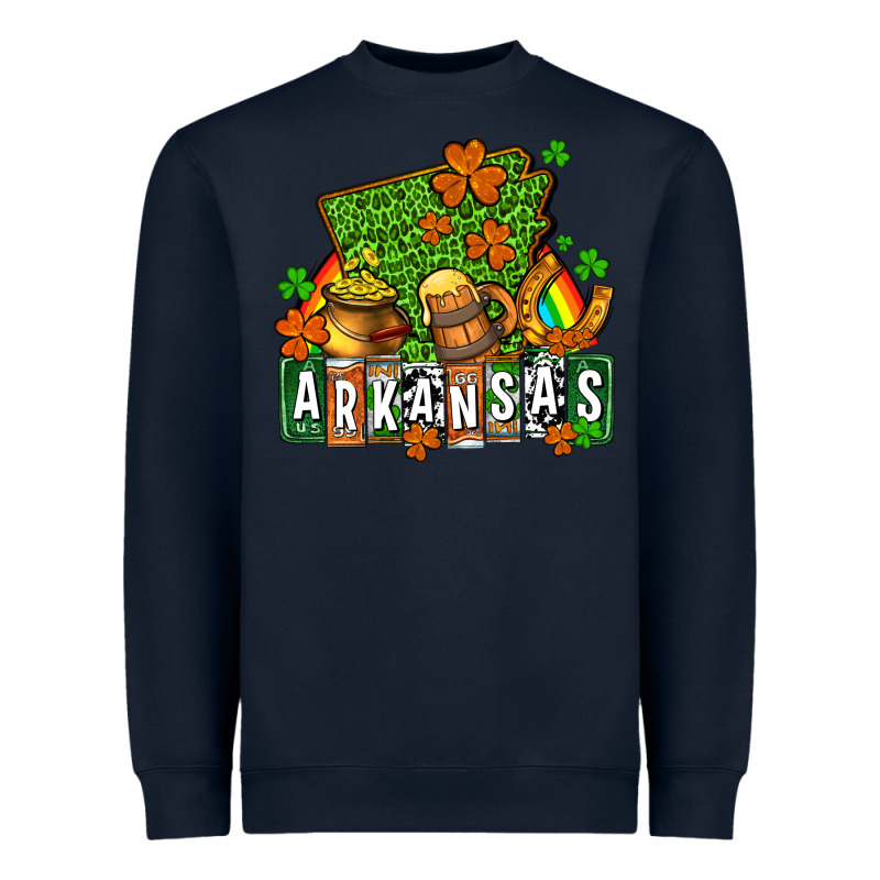 St. Patrick's Arkansas Heavyweight Sweatshirt by OliviaCreatesArt | Teevron