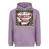 Lavender just a girl who loves christmas Heavyweight Hoodie - CowhideDigitalArt