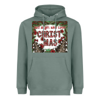 Sage just a girl who loves christmas Heavyweight Hoodie - CowhideDigitalArt