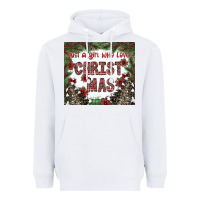 White just a girl who loves christmas Heavyweight Hoodie - CowhideDigitalArt