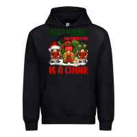 Black all i want for christmas is a choir Urban Hoodie - BarkalooDesign