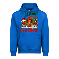 Cobalt all i want for christmas is a choir Urban Hoodie - BarkalooDesign