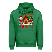 Emerald all i want for christmas is a choir Urban Hoodie - BarkalooDesign