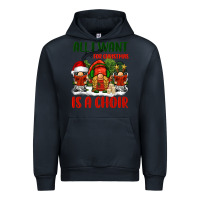 Navy all i want for christmas is a choir Urban Hoodie - BarkalooDesign