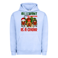 Pigment Grape Ice all i want for christmas is a choir Urban Hoodie - BarkalooDesign