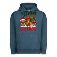 Pigment Midnight Navy all i want for christmas is a choir Urban Hoodie - BarkalooDesign