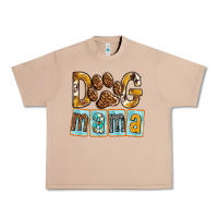 Burro Dog Mama with Paw Urban Heavy Tee - texasbilliewilder