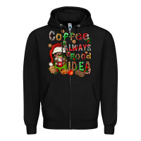 Black coffee is always a good idea Zipper Hoodie - FaDigitalArtStudio