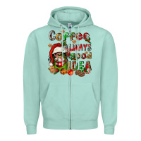 Seafoam coffee is always a good idea Zipper Hoodie - FaDigitalArtStudio