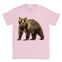 Bubblegum Pink Brown Bear Classic Tee - LillyAllenDesigns