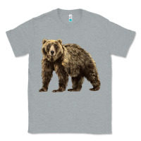 Heather Grey Brown Bear Classic Tee - LillyAllenDesigns