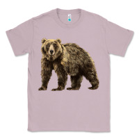 Lilac Brown Bear Classic Tee - LillyAllenDesigns