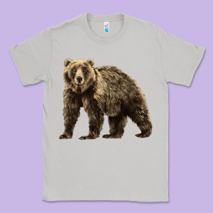 Brown Bear Classic Tee Designed By Lillyallendesigns
