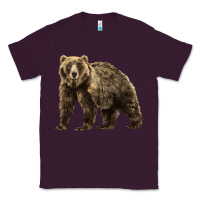 Plum Brown Bear Classic Tee - LillyAllenDesigns