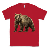 Red Brown Bear Classic Tee - LillyAllenDesigns