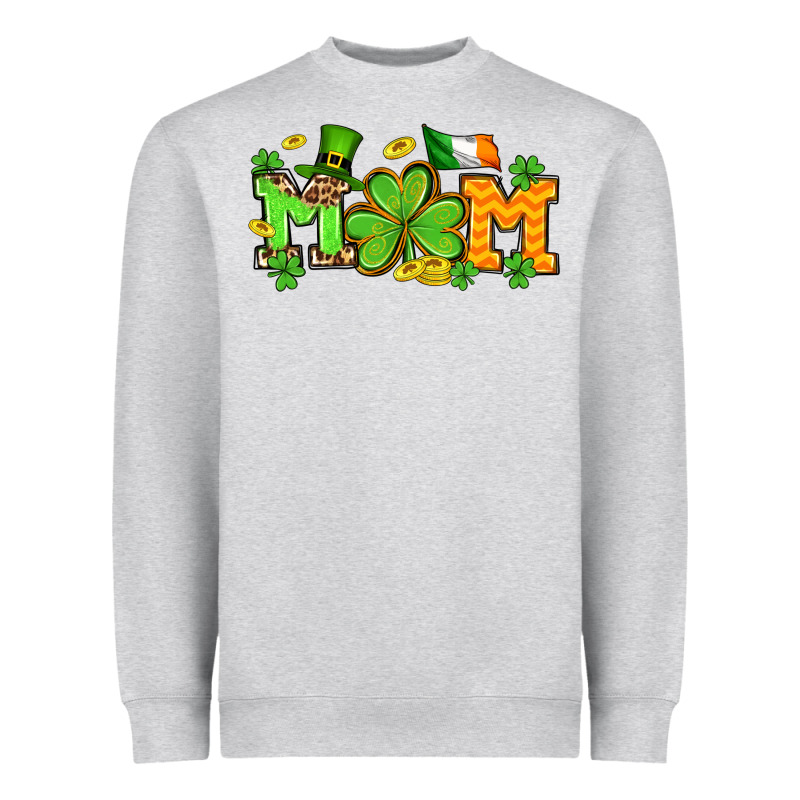 St. Patrick's Day Mom Heavyweight Sweatshirt by OliviaCreatesArt | Teevron