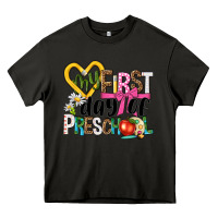 Asphalt my first day of preschool Heavy Core Tee - NancyCooperArtShop