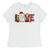 White love snowman bbs Ladies Tee - BundleAndBundleShop