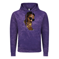 Cloud Purple black man Vintage Hoodie - NancyCooperArtShop