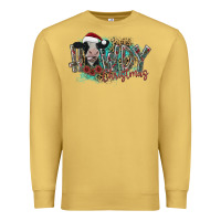 Antique Gold howdy christmas Premium Sweatshirt - CowhideDigitalArt