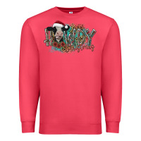 Cardinal howdy christmas Premium Sweatshirt - CowhideDigitalArt