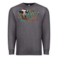 Charcoal Heather howdy christmas Premium Sweatshirt - CowhideDigitalArt