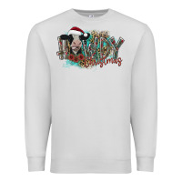 Dove Grey howdy christmas Premium Sweatshirt - CowhideDigitalArt