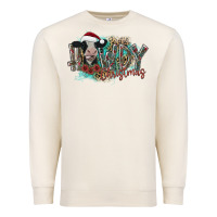 Sandshell howdy christmas Premium Sweatshirt - CowhideDigitalArt