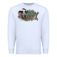 White howdy christmas Premium Sweatshirt - CowhideDigitalArt
