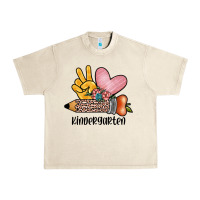 Sandshell peace love kindergarten Urban Heavy Tee - JahusDesignShop