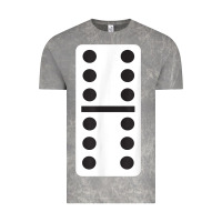 Cloud Rock double six dominoes tshirt halloween costume 6 6 domino game t shirt Vintage Tee - baoMotion