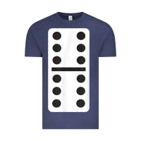 Vintage Denim double six dominoes tshirt halloween costume 6 6 domino game t shirt Vintage Tee - baoMotion