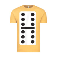 Vintage Mustard double six dominoes tshirt halloween costume 6 6 domino game t shirt Vintage Tee - baoMotion