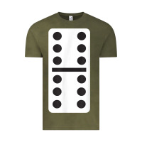 Vintage Olive double six dominoes tshirt halloween costume 6 6 domino game t shirt Vintage Tee - baoMotion