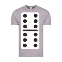 Vintage Zinc double six dominoes tshirt halloween costume 6 6 domino game t shirt Vintage Tee - baoMotion