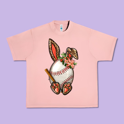 Baseball Easter Bunny Urban Heavy Tee Designed By Nancycooperartshop