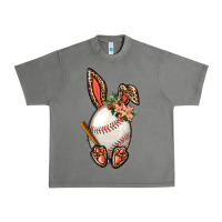 Tornado Baseball Easter Bunny Urban Heavy Tee - NancyCooperArtShop