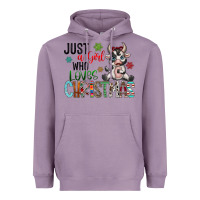 Lavender just a girl who loves christmas Heavyweight Hoodie - CowhideDigitalArt