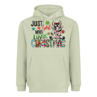 Matcha just a girl who loves christmas Heavyweight Hoodie - CowhideDigitalArt