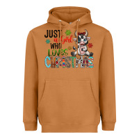 Meerkat just a girl who loves christmas Heavyweight Hoodie - CowhideDigitalArt