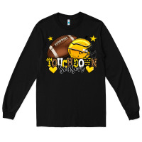Black Touchdown season American Football yellow team Long Sleeve Tee - HowdyJamesFarm