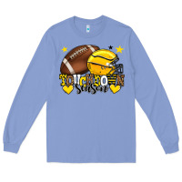 Colony Blue Touchdown season American Football yellow team Long Sleeve Tee - HowdyJamesFarm