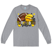 Touchdown Season American Football Yellow Team Long Sleeve Tee | Teevron