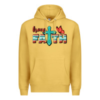 Antique Gold Have Faith Premium Hoodie - BundleAndBundleShop