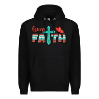 Black Have Faith Premium Hoodie - BundleAndBundleShop