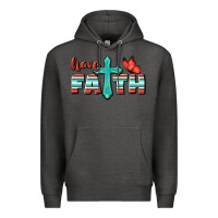Charcoal Heather Have Faith Premium Hoodie - BundleAndBundleShop