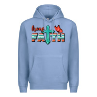 Colony Blue Have Faith Premium Hoodie - BundleAndBundleShop